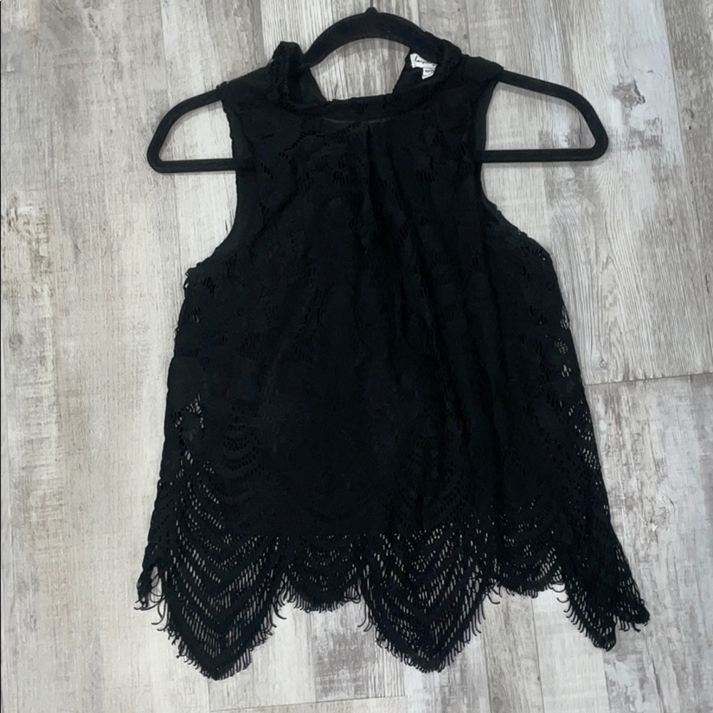 Black Lace Top